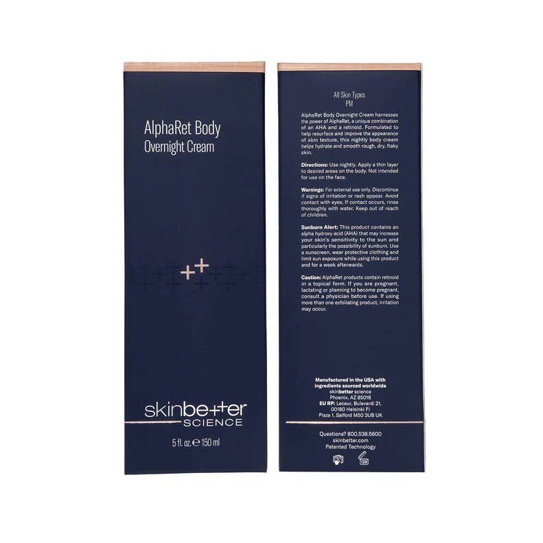 AlphaRet Body Overnight Cream SkinBetter Science - The Luxe Medspa