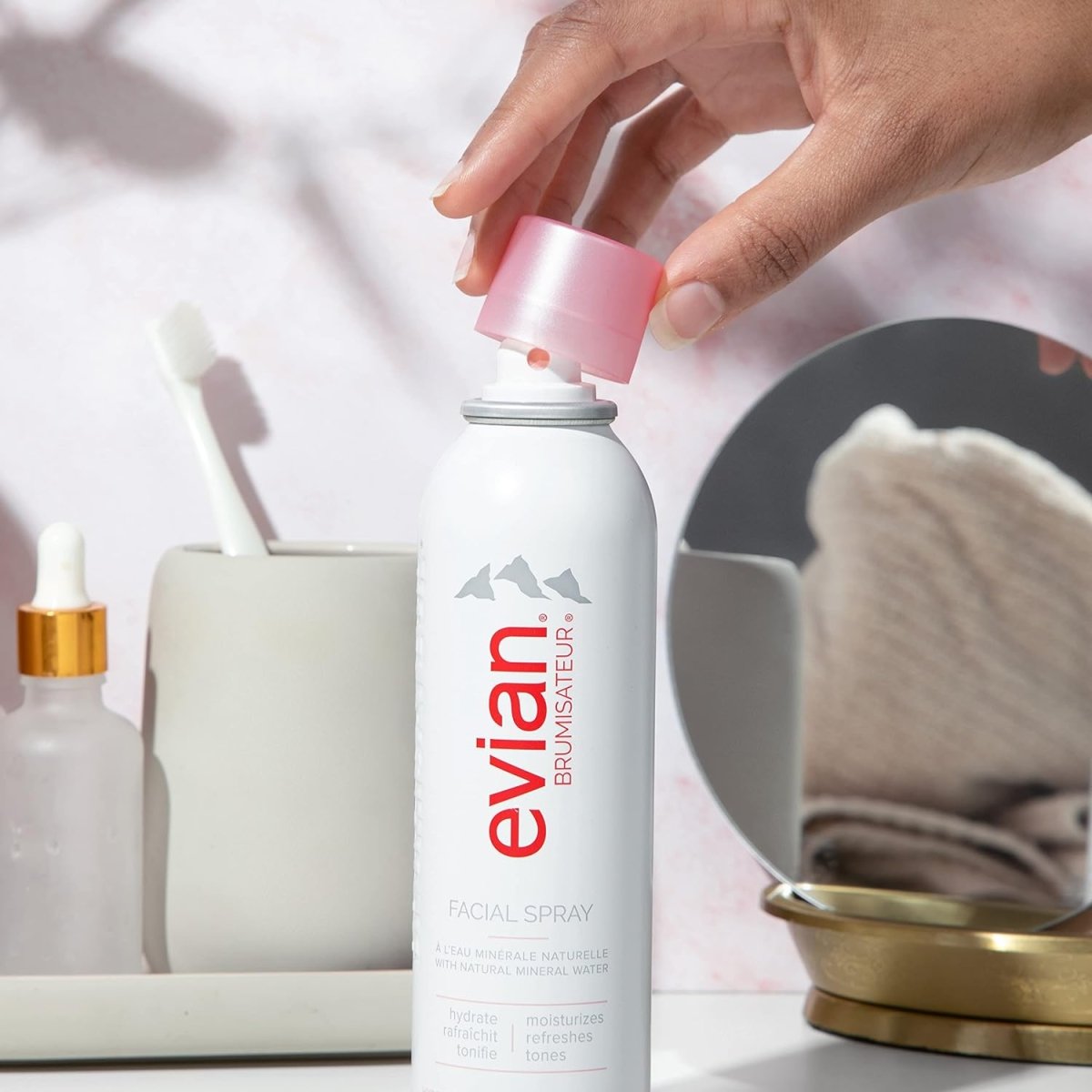 Evian Brumisateur® Natural Mineral Water Facial Spray 5 oz/ 150 mL Evian - The Luxe Medspa