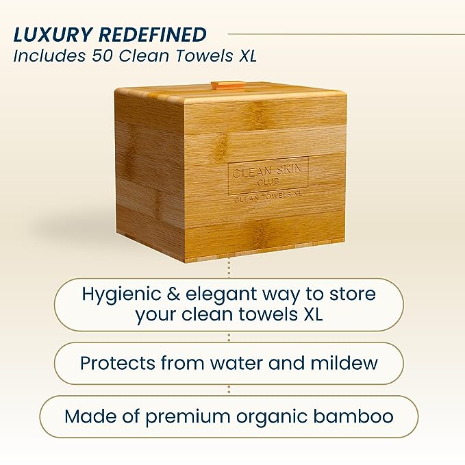 Luxe Bamboo Box with Cover | Clean Skin Club Clean Skin Club - The Luxe Medspa