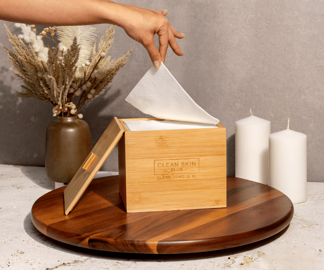 Luxe Bamboo Box with Cover | Clean Skin Club Clean Skin Club - The Luxe Medspa