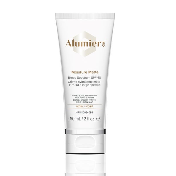 Moisture Matte Broad Spectrum SPF 40 (Ivory) AlumierMD - The Luxe Medspa