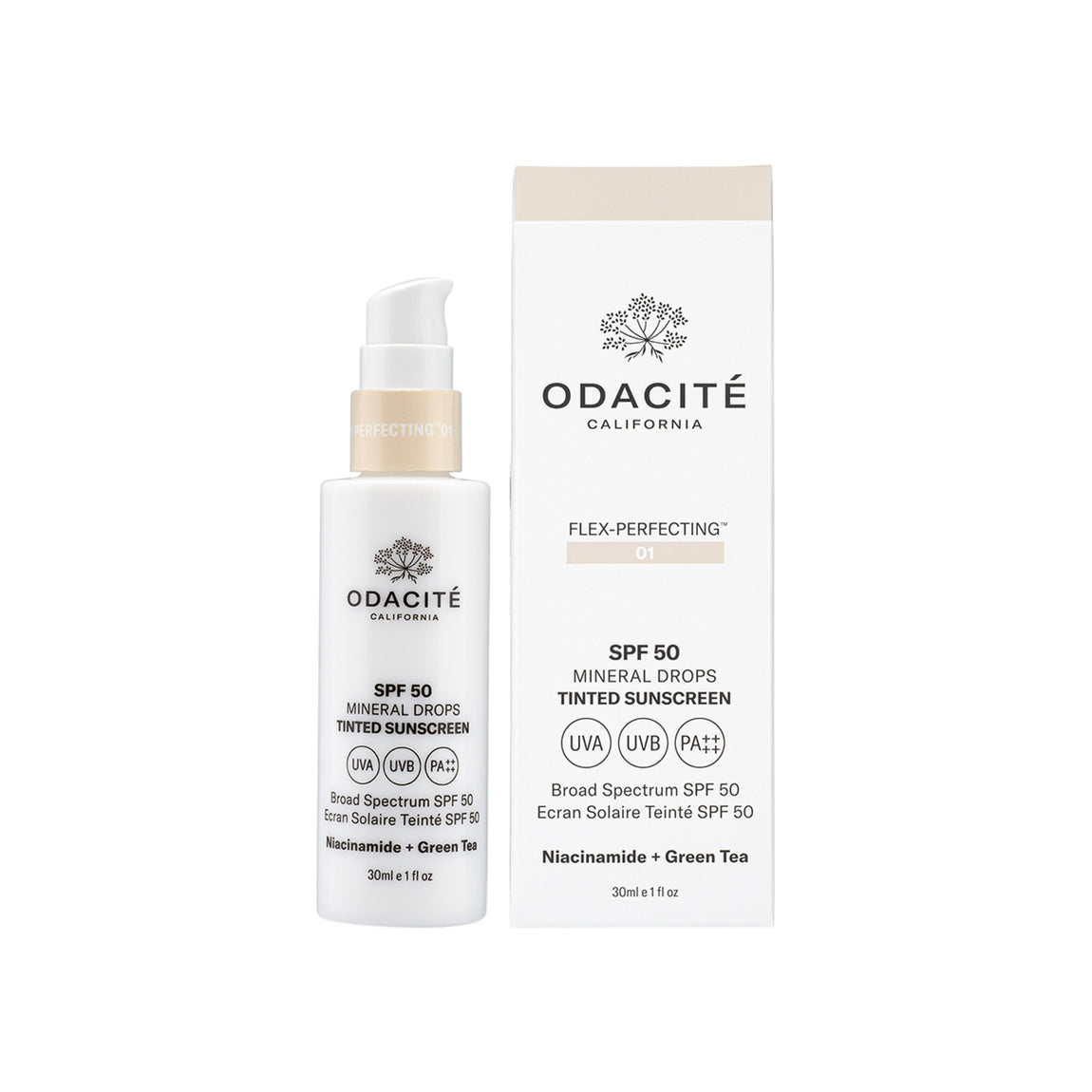 Odacité Spf 50 Flex-Perfecting™ Mineral Drops Tinted Sunscreen - The Luxe Medspa